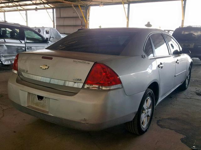 2G1WT55K979136158 - 2007 CHEVROLET IMPALA LT SILVER photo 4