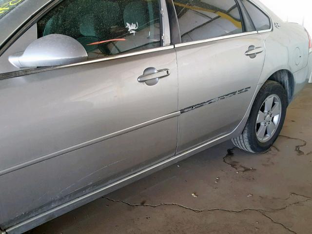 2G1WT55K979136158 - 2007 CHEVROLET IMPALA LT SILVER photo 9