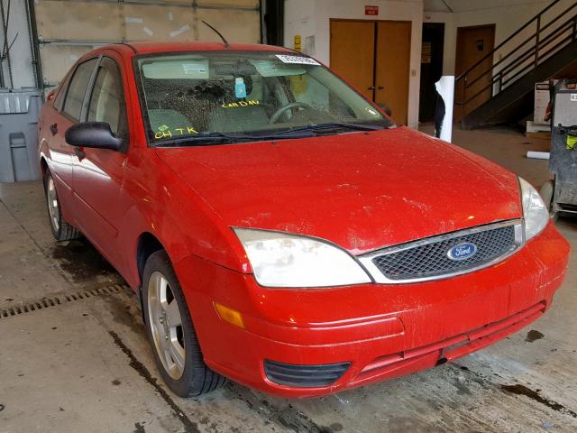 1FAHP34N17W231573 - 2007 FORD FOCUS ZX4 RED photo 1