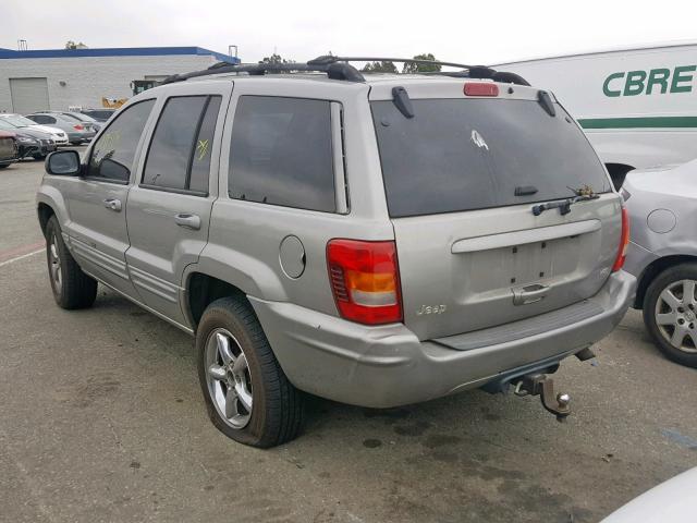 1J4GX58N21C700653 - 2001 JEEP GRAND CHER GRAY photo 3