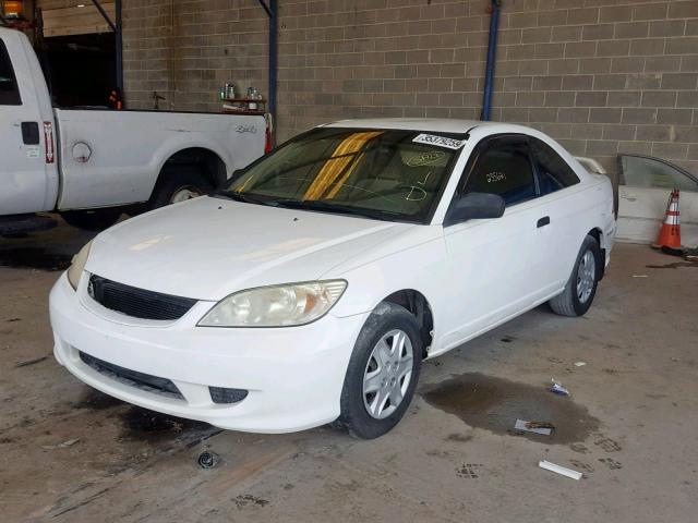 1HGEM22125L070604 - 2005 HONDA CIVIC DX V WHITE photo 2