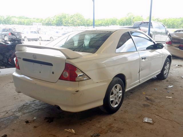 1HGEM22125L070604 - 2005 HONDA CIVIC DX V WHITE photo 4