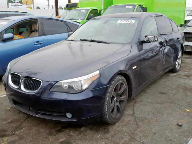 WBANE535X6CK85189 - 2006 BMW 525 I BLUE photo 2