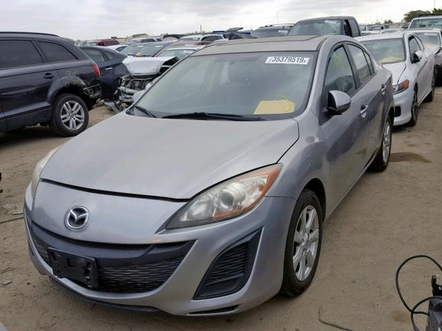 JM1BL1SG6A1284035 - 2010 MAZDA 3 I SILVER photo 2