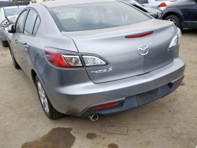 JM1BL1SG6A1284035 - 2010 MAZDA 3 I SILVER photo 3