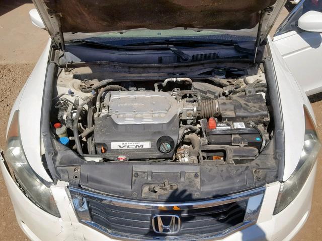 1HGCP36878A069458 - 2008 HONDA ACCORD EXL WHITE photo 7