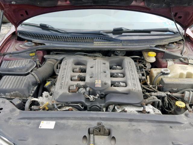 2C3HE66G3YH396688 - 2000 CHRYSLER 300M BURGUNDY photo 7