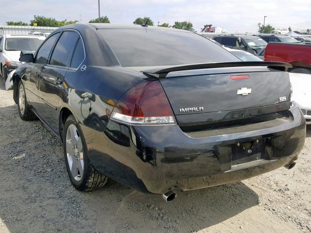 2G1WD58C069196443 - 2006 CHEVROLET IMPALA SUP შავი ფოტო 3