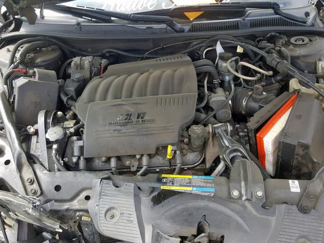 2G1WD58C069196443 - 2006 CHEVROLET IMPALA SUP შავი ფოტო 7