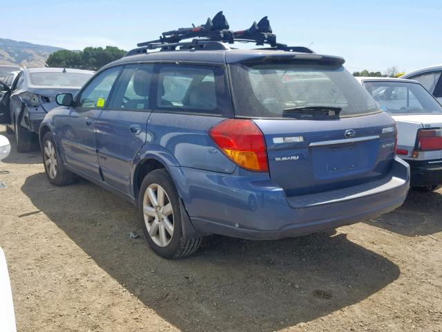 4S4BP62C367333657 - 2006 SUBARU LEGACY OUT BLUE photo 3