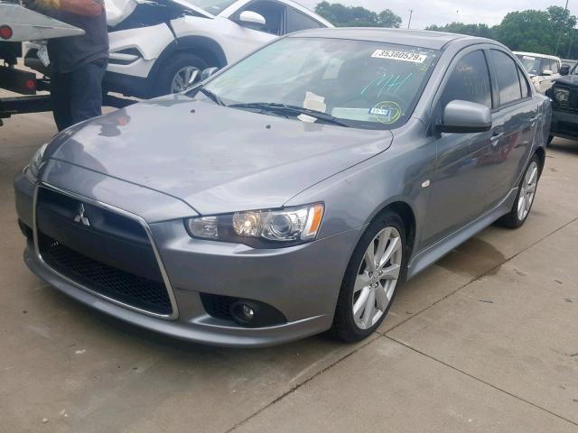 JA32U8FW6CU014889 - 2012 MITSUBISHI LANCER GT GRAY photo 2