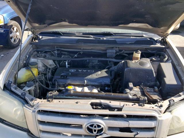 JTEGD21A540084811 - 2004 TOYOTA HIGHLANDER GOLD photo 7