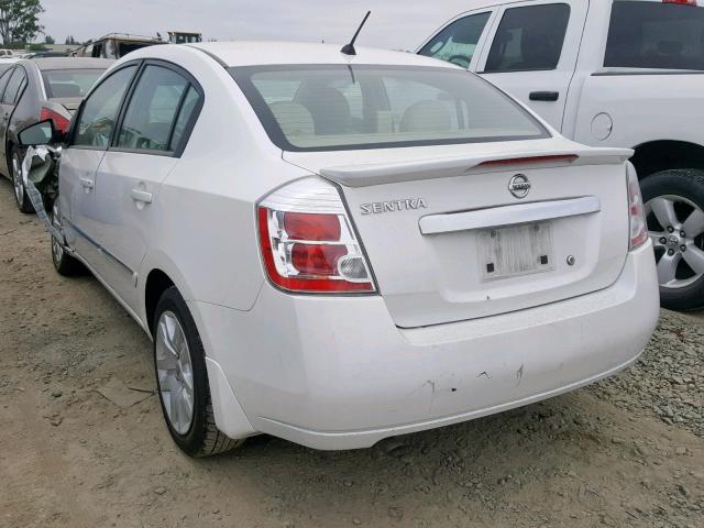 3N1AB6AP5CL654550 - 2012 NISSAN SENTRA 2.0 WHITE photo 3