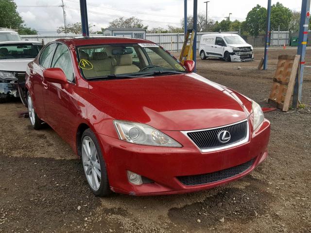 JTHBE262572011474 - 2007 LEXUS IS 350 BURGUNDY photo 1