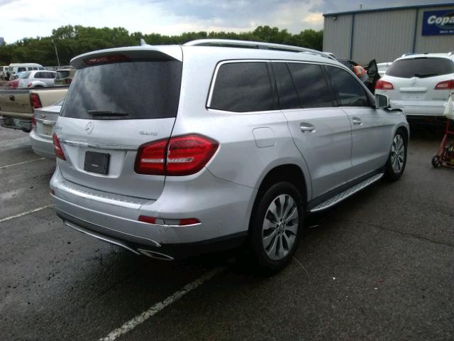 4JGDF6EE2HA892860 - 2017 MERCEDES-BENZ GLS 450 4M SILVER photo 4