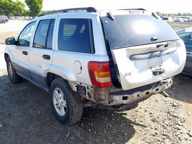 1J4GX48S44C335722 - 2004 JEEP GRAND CHER SILVER photo 3