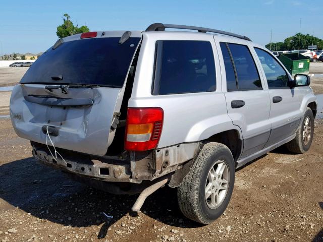 1J4GX48S44C335722 - 2004 JEEP GRAND CHER SILVER photo 4