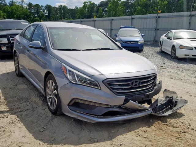 5NPE34AF7FH029756 - 2015 HYUNDAI SONATA SPO GRAY photo 1