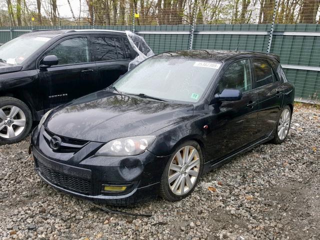 JM1BK34M671659061 - 2007 MAZDA SPEED 3 BLACK photo 2