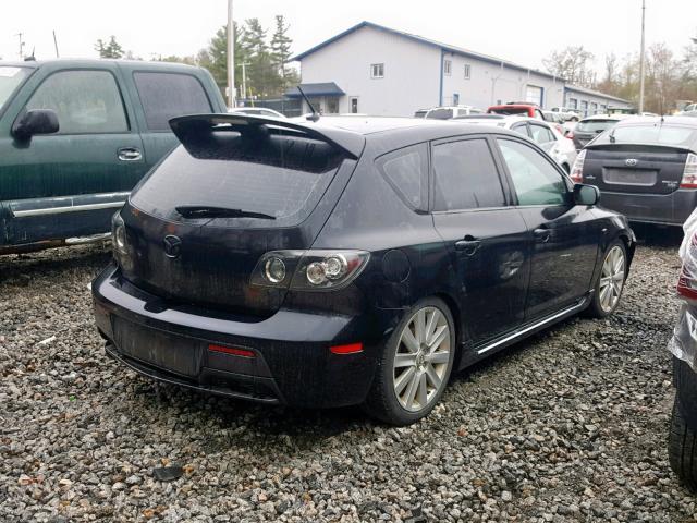 JM1BK34M671659061 - 2007 MAZDA SPEED 3 BLACK photo 4