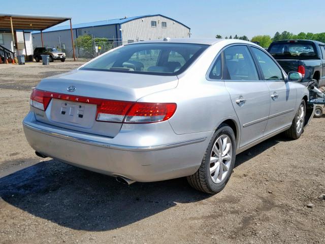 KMHFC46D68A333811 - 2008 HYUNDAI AZERA GLS SILVER photo 4