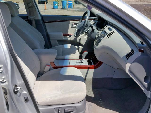 KMHFC46D68A333811 - 2008 HYUNDAI AZERA GLS SILVER photo 5