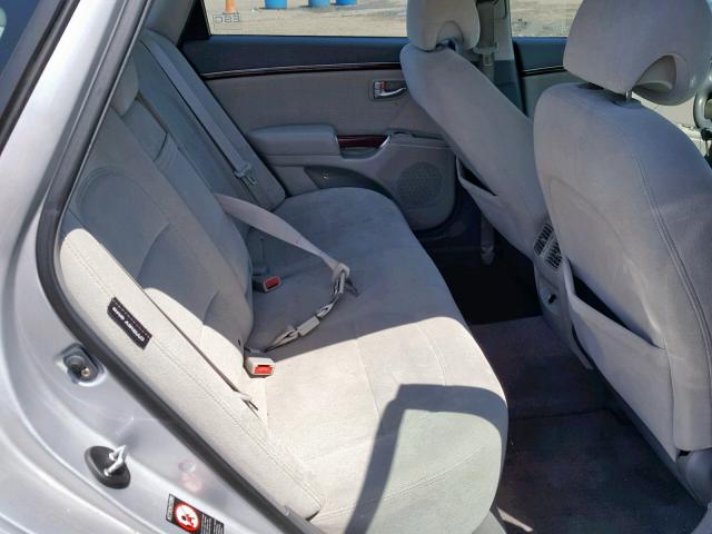 KMHFC46D68A333811 - 2008 HYUNDAI AZERA GLS SILVER photo 6