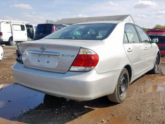 4T1BE32K16U157625 - 2006 TOYOTA CAMRY LE SILVER photo 4