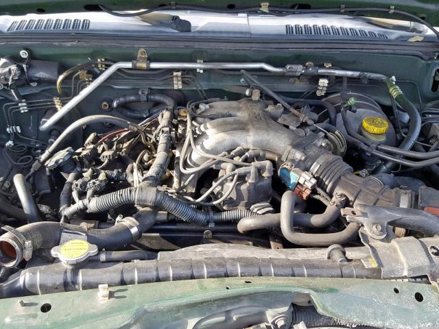 1N6ED27T42C366886 - 2002 NISSAN FRONTIER C GREEN photo 7