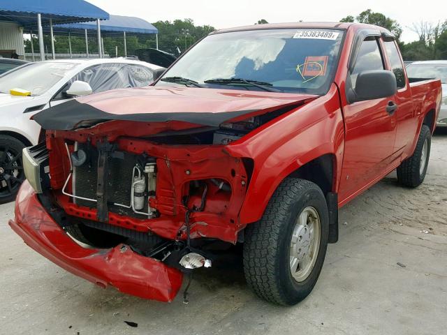 1GCCS198368214271 - 2006 CHEVROLET COLORADO RED photo 2