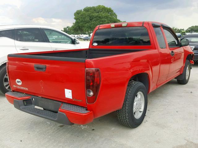 1GCCS198368214271 - 2006 CHEVROLET COLORADO RED photo 4