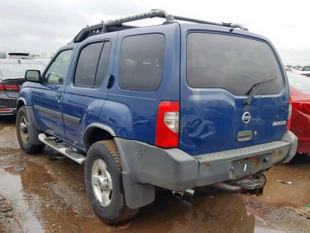 5N1ED28Y24C617142 - 2004 NISSAN XTERRA XE BLUE photo 3