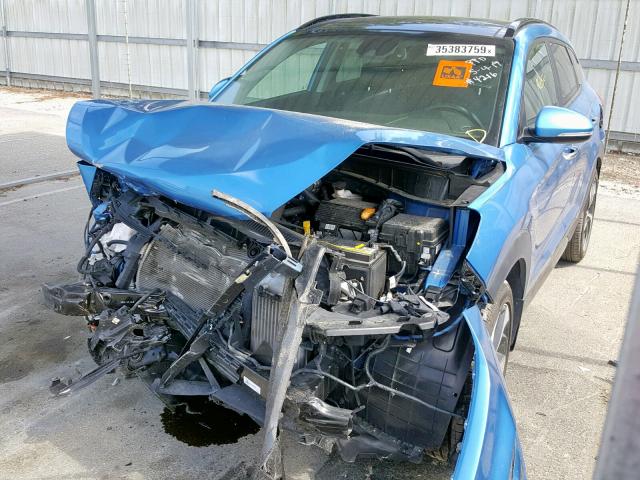 KM8J33A29GU194216 - 2016 HYUNDAI TUCSON LIM BLUE photo 2