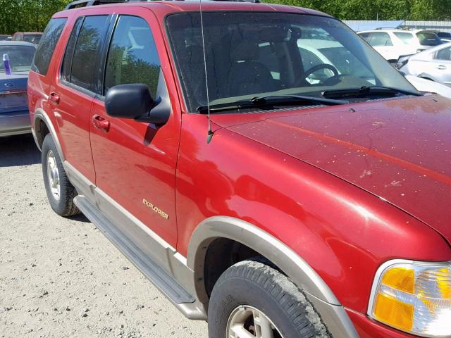 1FMDU74W82ZC41490 - 2002 FORD EXPLORER E RED photo 9