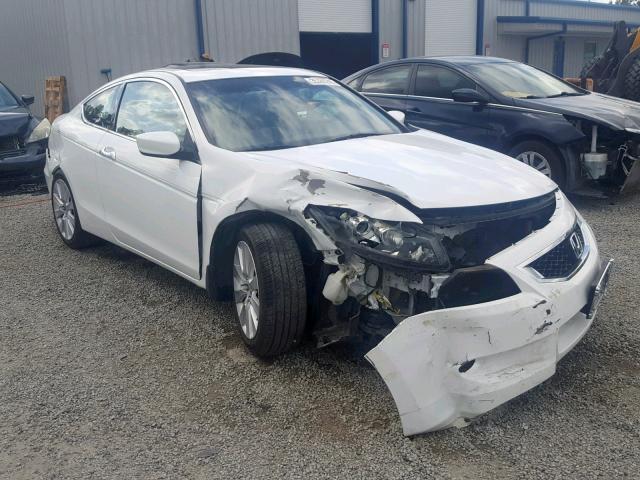 1HGCS228X9A006192 - 2009 HONDA ACCORD EXL WHITE photo 1