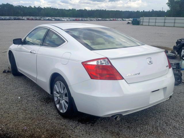 1HGCS228X9A006192 - 2009 HONDA ACCORD EXL WHITE photo 3