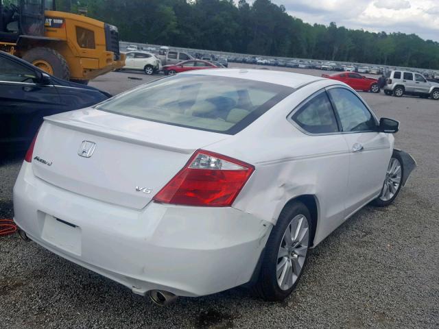 1HGCS228X9A006192 - 2009 HONDA ACCORD EXL WHITE photo 4