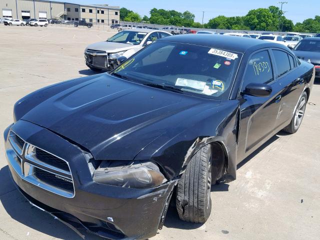 2C3CDXHG4CH177814 - 2012 DODGE CHARGER SX BLACK photo 2