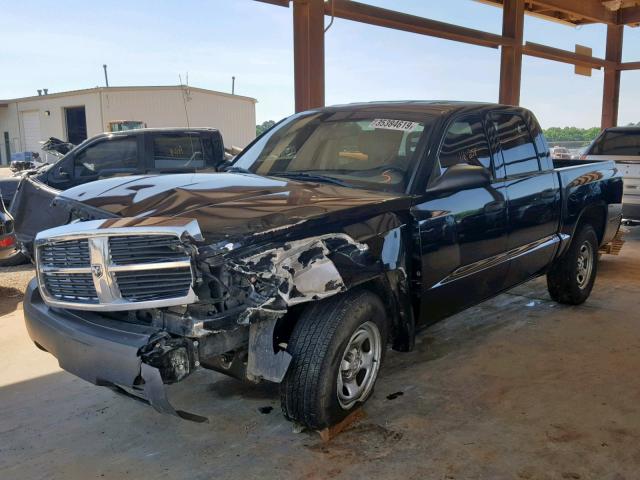 1D7HE28K67S108049 - 2007 DODGE DAKOTA QUA BLACK photo 2