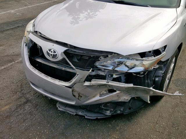 4T1BB46K48U053416 - 2008 TOYOTA CAMRY HYBR SILVER photo 9