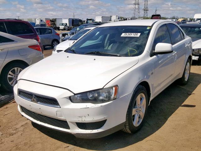 JA3AU26U28U004150 - 2008 MITSUBISHI LANCER ES WHITE photo 2