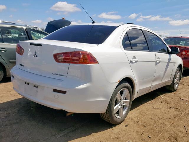 JA3AU26U28U004150 - 2008 MITSUBISHI LANCER ES WHITE photo 4