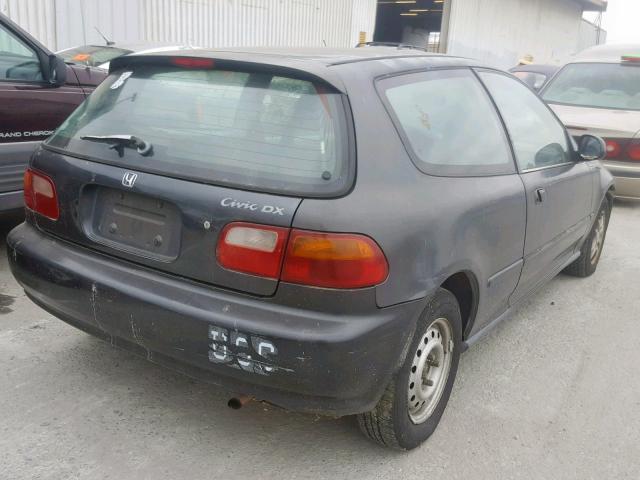 2HGEH2464RH523329 - 1994 HONDA CIVIC DX BLACK photo 4