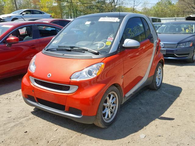 WMEEJ31X68K084603 - 2008 SMART FORTWO RED photo 2