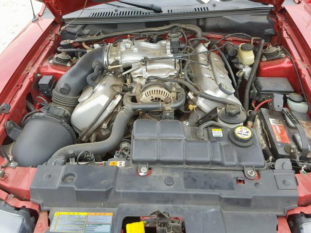 1FAFP47V21F222705 - 2001 FORD MUSTANG CO RED photo 7