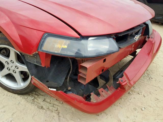 1FAFP47V21F222705 - 2001 FORD MUSTANG CO RED photo 9