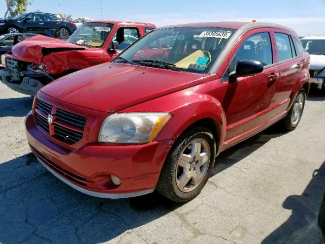 1B3HB48AX9D183898 - 2009 DODGE CALIBER SX RED photo 2