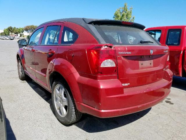 1B3HB48AX9D183898 - 2009 DODGE CALIBER SX RED photo 3