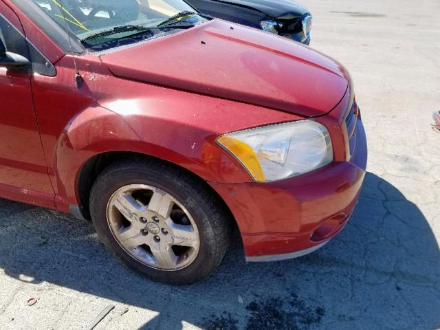 1B3HB48AX9D183898 - 2009 DODGE CALIBER SX RED photo 9