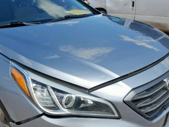 5NPE34AF2GH262381 - 2016 HYUNDAI SONATA SPO GRAY photo 9